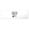 CafePress Ukukeles Musical Instrument Designs Sticker (Bumpe 10"x3" Rectangle Bumper