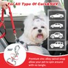 BWOGUE 2 Piece Dog Seat Belt for Car with Elastic