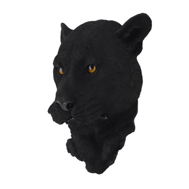 3D Simulation Animal Head Statues Wall Decor Resin Unique Exquisite