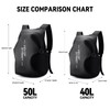 WEPLAN Motorcycle Backpack,waterproof helmet backpack for Men and women,Motorcycle Tail