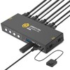 4K KVM Switch HDMI, Full USB 3.0 Port, 4 PC