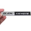 Fidida 2PC 5.0L Coyote Emblem Decal Car Engine Letters Decal