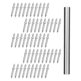 Alnicov 50PCS Seamless Nails Seamless Double Head Skirting Nails with Double Head Nails Skirting Nails Tool
