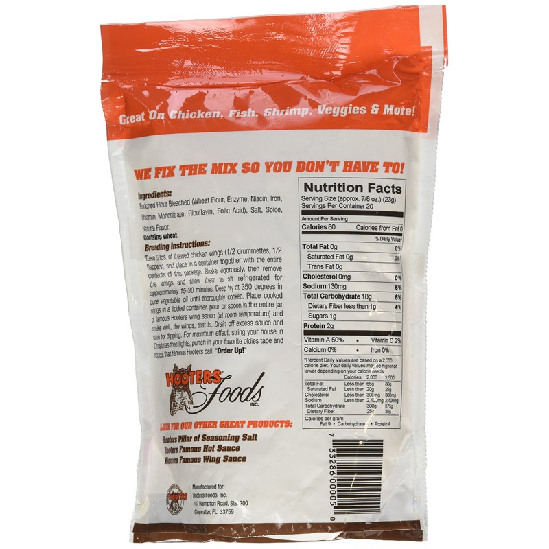 Hooters Breading Wing, 16 oz