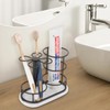 HarJue Toothbrush Holder Stand for Bathroom, Metal Toothbrush Organizer with
