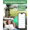 4 Zone Solar WiFi Sprinkler Timer, Smart Water Timer for