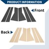 Hihaha Door Pillar Window Trim for Acura MDX 2007-2013 Front