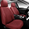 GEEYONTEK Premium Leather Car Seat Covers Front Pair,Universal Fit for