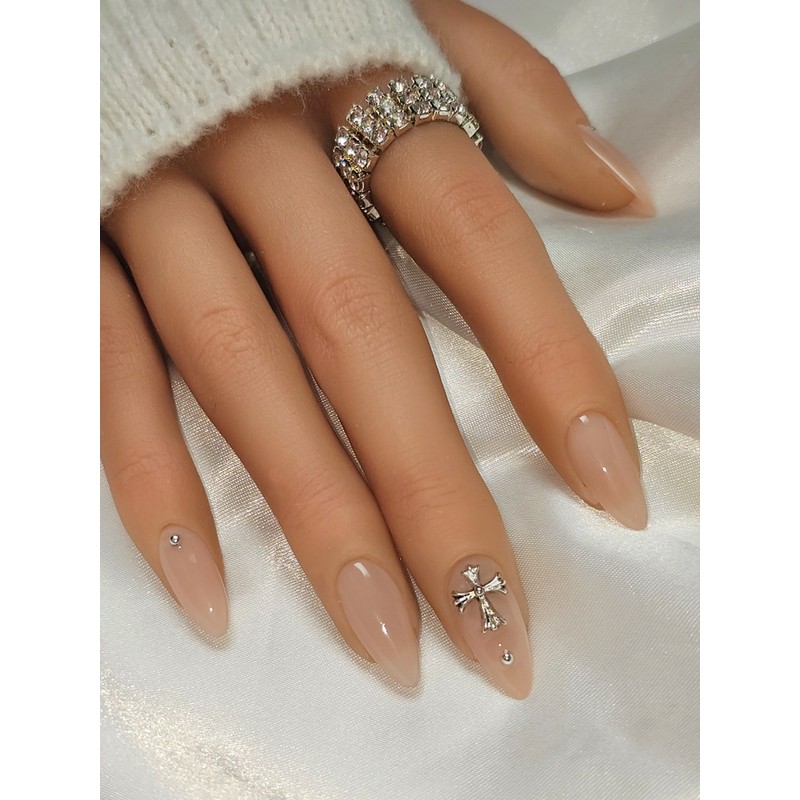 Chrome Saint [Handmade Nail Tips] Emily Nail - Oval /