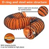16FT Ducting Hose 16 Inch PVC Flexible Duct Hosing with