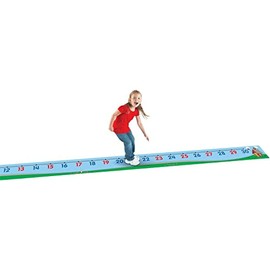 Learning Resources 0-30 Number Line Floor Mat, Blue 22 L x 1 W ft