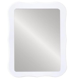 mpowtech Gifts for Back to School Season,White Magnetic Locker Mirror - 5" x 7" Magnet Mirror for School, Bathroom, Workshop, Office,Small Mirrors for School Locker