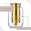BTaT- Cold Brew Coffee Maker, 1 Gallon, Gold, Mason Jar