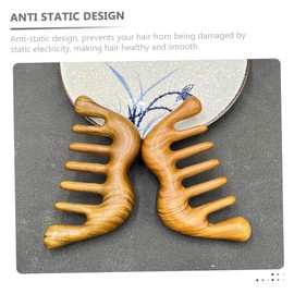 FRCOLOR Wide Tooth Scalp Comb for Hair Care Anti-static Acupoint Massage Tool Lightweight and Portable for Stimulating Circulation and Relieving Headaches