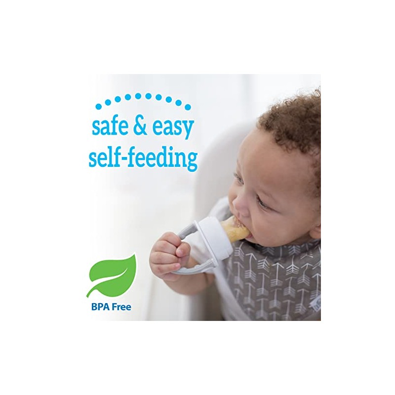 Dr. Brown's Fresh First Silicone Feeder, Mint & Grey, 2