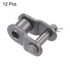 sourcing map Set of 12 Offset Half Link Roller 1/2