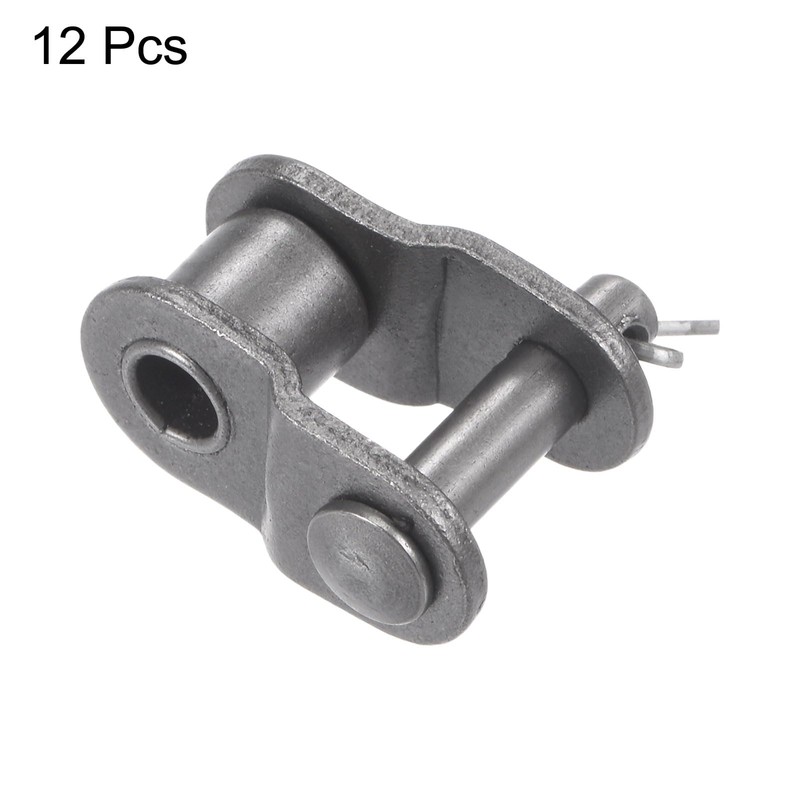 sourcing map Set of 12 Offset Half Link Roller 1/2