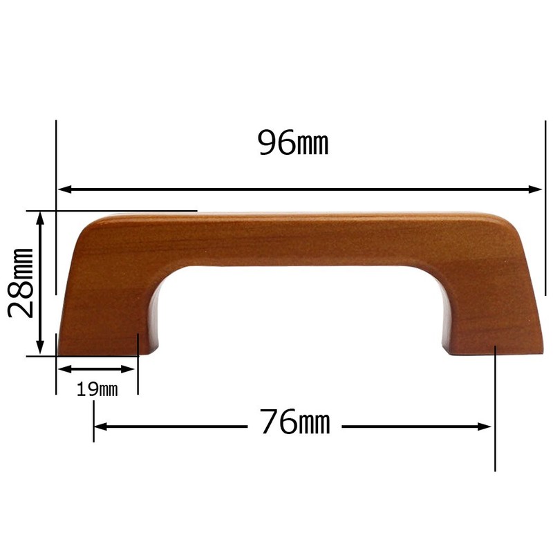 Waki Sangyo TW-338 Wooden Handle Interior Furniture Handle Picking Dark