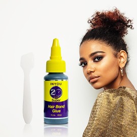 Salon Pro Hair Bonding Glue, Hair Extension Bonding Glue Black 1 Oz, Quick-Dry & Odorless Adhesive for Weaves and Wigs - 20 Second Bonding Glue, Super Hold, Easy Removal