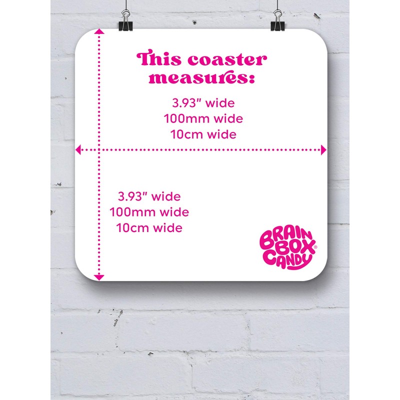 Brainbox Candy Funny Cork-Backed Coaster - Aaah! Its Wine Oclock!