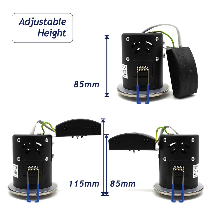 sanlumia 2 X LED Fire Rated Downlight Can GU10 Recessed