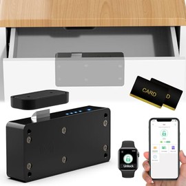 Cerradura inteligente para gabinete, cerradura de cajón RFID oculta, sin llave electrónica Bluetooth para niños, seguridad infantil, cerradura de cajón para adultos, licores, muebles,