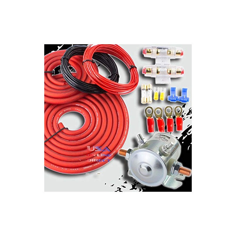 200 AMP Heavy Duty Dual Auxiliary Battery Isolator Copper Cables