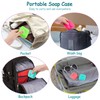 AUEAR, 4 Pack Candy Color Portable Soap Box Holder Plastic