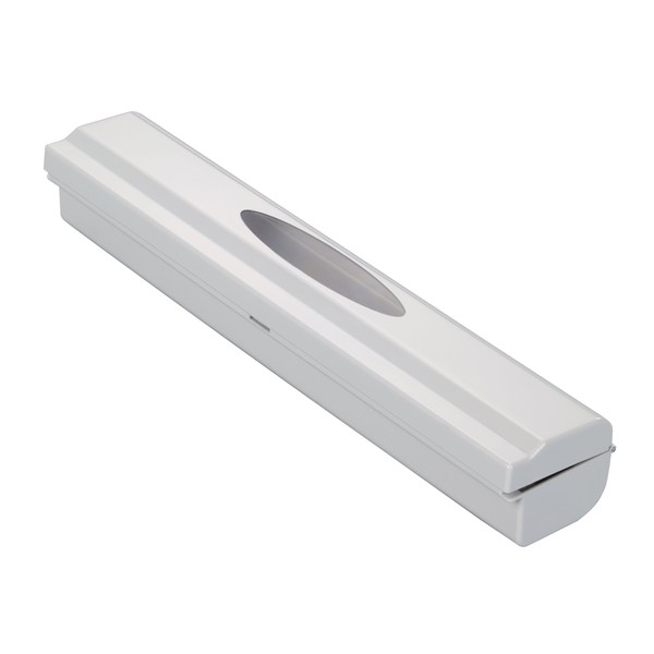 Wenko 86674100 foil dispenser Perfect Cutter, Acrylonitrile Butadiene Styrene (ABS), light grey, 6.7 x 38 x 5.2 cm,86676900