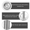 Pack of 25 Rounded Head Screws M5 x 30 Stainless