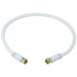 Monoprice RG6 Quad Shield CL2 Coaxial Cable with F Type Connector