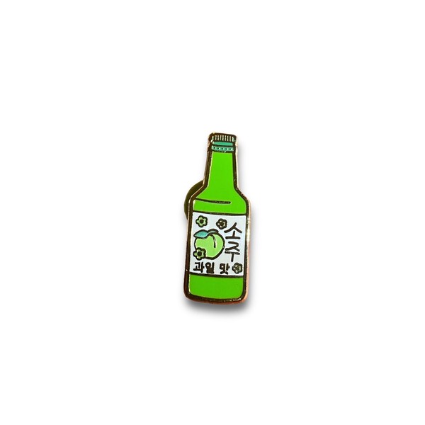 Soju pin enamel Korean soju pin Hard Enamel Korean lapel
