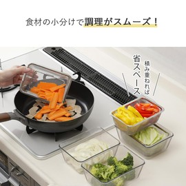 Shimomura 46178 Heat-resistant Clear Bat & Colander, 9-Piece Set