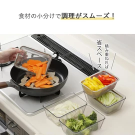 Shimomura 46178 Heat-resistant Clear Bat & Colander, 9-Piece Set