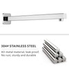 Voolan 20" Square Shower Arm with Flange and Teflon Tape,