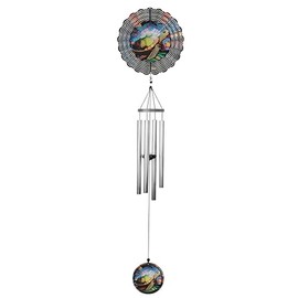 ICE ARMOR 40" Long Sea Turtle Ripple Illusion Wind Chime Statue Sculpture Ornament Decoration Home/Room Decor Ideas for Housewarming, Holidays and Birthdays Great Collectible