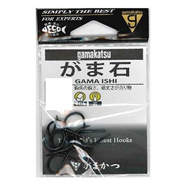 Gamakatsu Single Hook Gama Stone Hole 15 No. 9 Black 12364