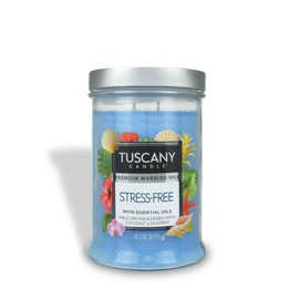 Tuscany Candle Stress-Free Long-Lasting Scented Jar Candle, 18 oz