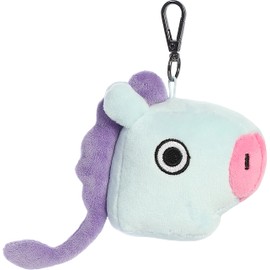 Aurora® Lovable BT21 MANG Llavero de peluche - Diversión coleccionable - Deliciosa corteza - Azul 4 pulgadas