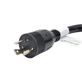 Parkworld 62411 NEMA L6-20P to 6-30R, Locking 20A 250V to Industrial 30A 250V Adapter Cord, (1FT)