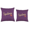 Lymphatic Health Heart Lipedema Throw Pillow