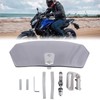 Bohaner Motorcycle Windscreen Smoke Wind Deflector Clip-on Wind Shield Attachment