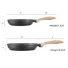 JEETEE Nonstick Frying Pans Set, Skillets Set 2 Pcs, 8"