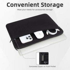 HEDUGO 13 Inch Laptop Case Bag Portable Laptop Bag with Zip Accessory Bag Compatible with 13 Inch MacBook Air M4 M3 M2 M1/Pro M2 M1, 14 Inch MacBook Pro M4 M3 M2 M1 Padded Laptop Case