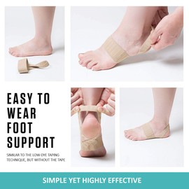 The Original X Brace - Arch Support Brace and Compression for Sever's Disease, Plantar Fasciitis, Flat Feet, Fallen Arches, Over-Pronation and Heel Pain
