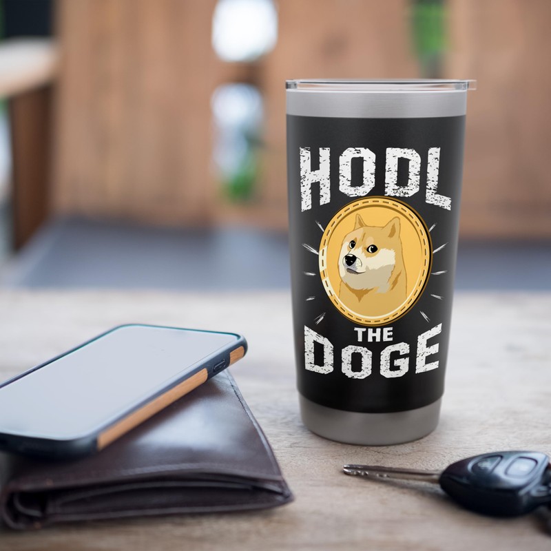 Funny Dogecoin Crypto Meme HODL Dogecoin Crypto Stainless Steel Insulated