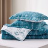 Bedsure Full Comforter Set - Teal Blue Bed Set, 3