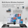 A4tech FBK30 Multi-Device QuietKey Dual Wireless Keyboard, 2.4G and Bluetooth