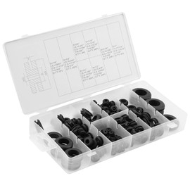 180 Pieces Soft Plastic Grommets Doorvoerrubbers Bong Stem Wire Ring Electric Seal Washer Gasket Assortment