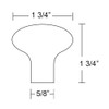 Emtek Sandcast Bronze Round Knob Available in 3 Sizes and